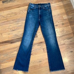 Mother Jeans- Hustler Ankle Fray 26